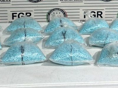 Decomisan 200 mil pastillas de fentanilo en un autobús de Sonora; hay dos detenidos