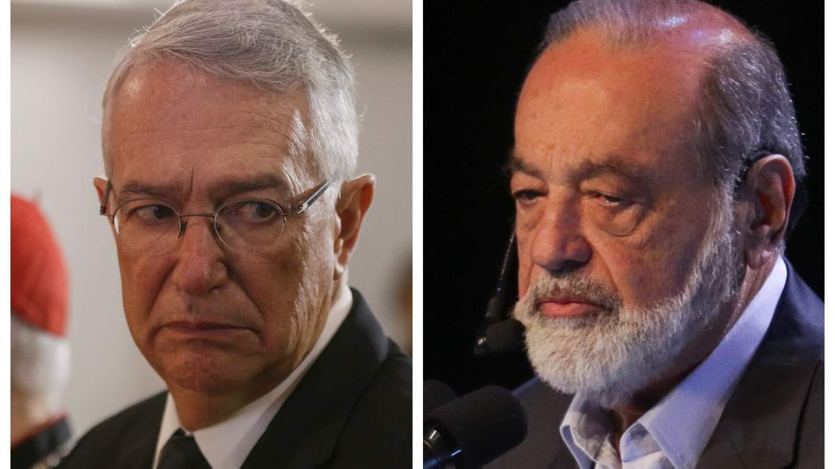 Ricardo Salinas Pliego y Carlos Slim