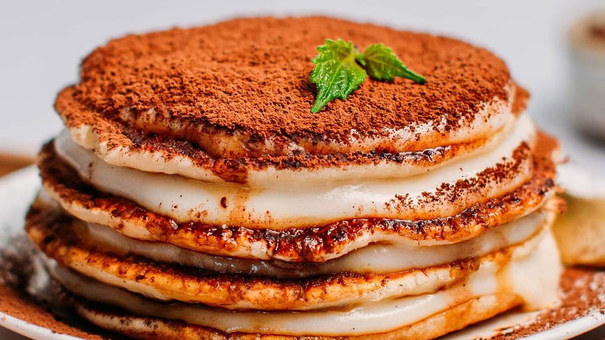 Tiramisú pancakes. Fuente: (Instagram)