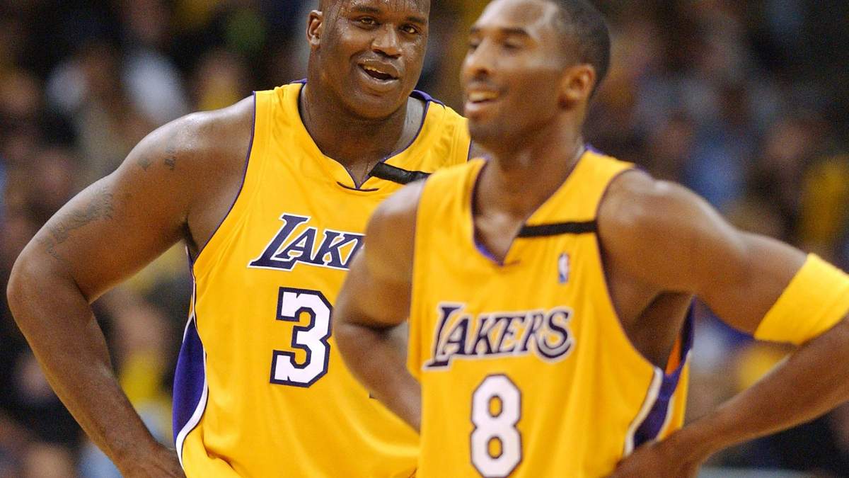 Kobe y Shaquille en los Lakers. Fuente: (Twitter).