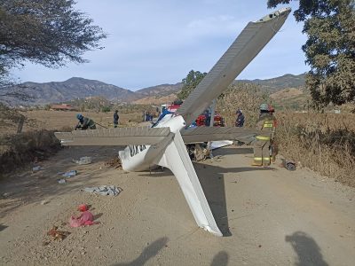 Se desploma avioneta que iba a Puerto Vallarta; muere un menor y un adulto