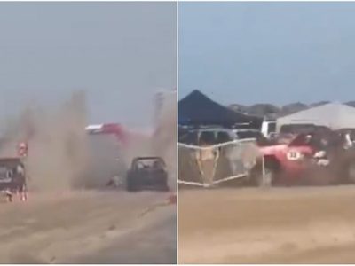 Tragedia en arrancones: Camioneta 4x4 choca con valla y arrolla a asistentes; murió un menor (Video)