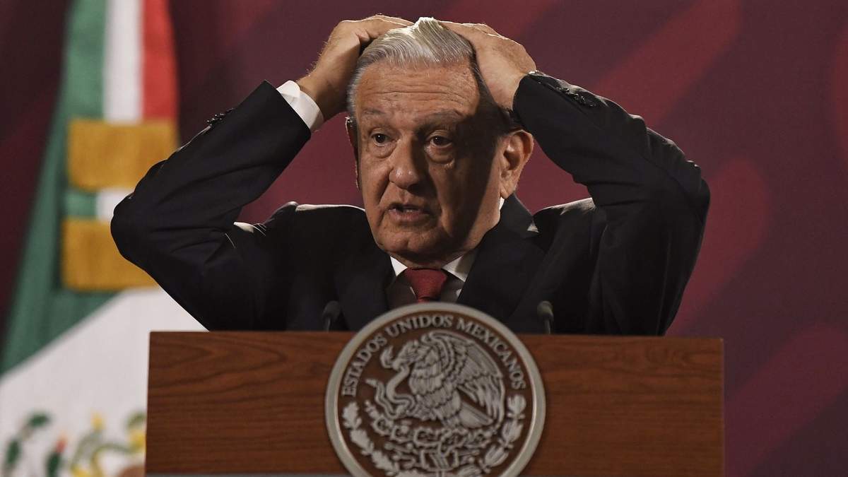 El presidente durante la conferencia matutina de este miércoles