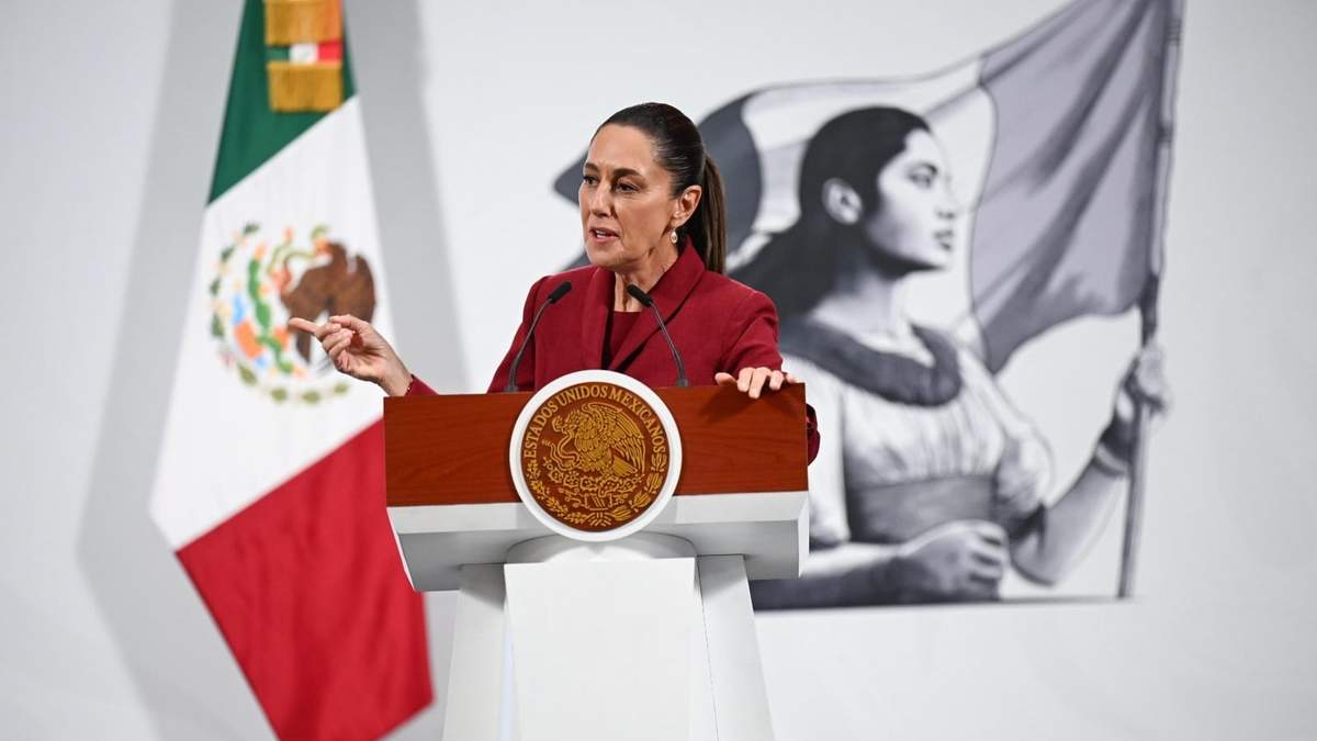 La presidenta Claudia Sheinbaum