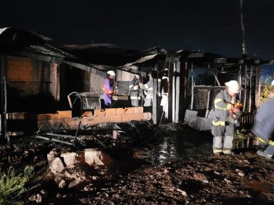 Con dos incendios intencionales comenzó 2024 en Centenario: pérdidas totales en dos viviendas