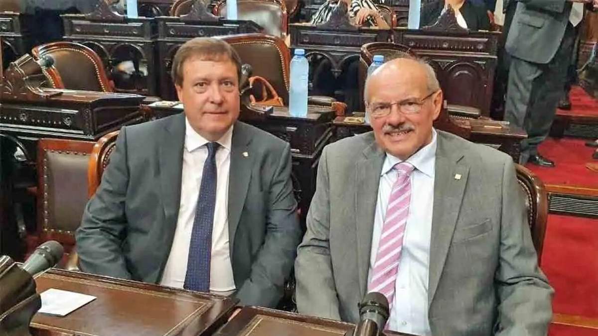 Alberto Weretilneck y Luis Di Giacomo. Fuente: (Twitter)