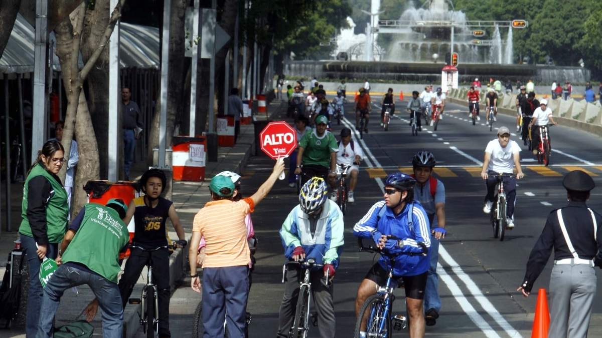 Paseo en bicicleta en la CDMX