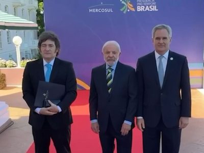 Frío saludo entre Milei y Lula en el inicio de la cumbre del Mercosur