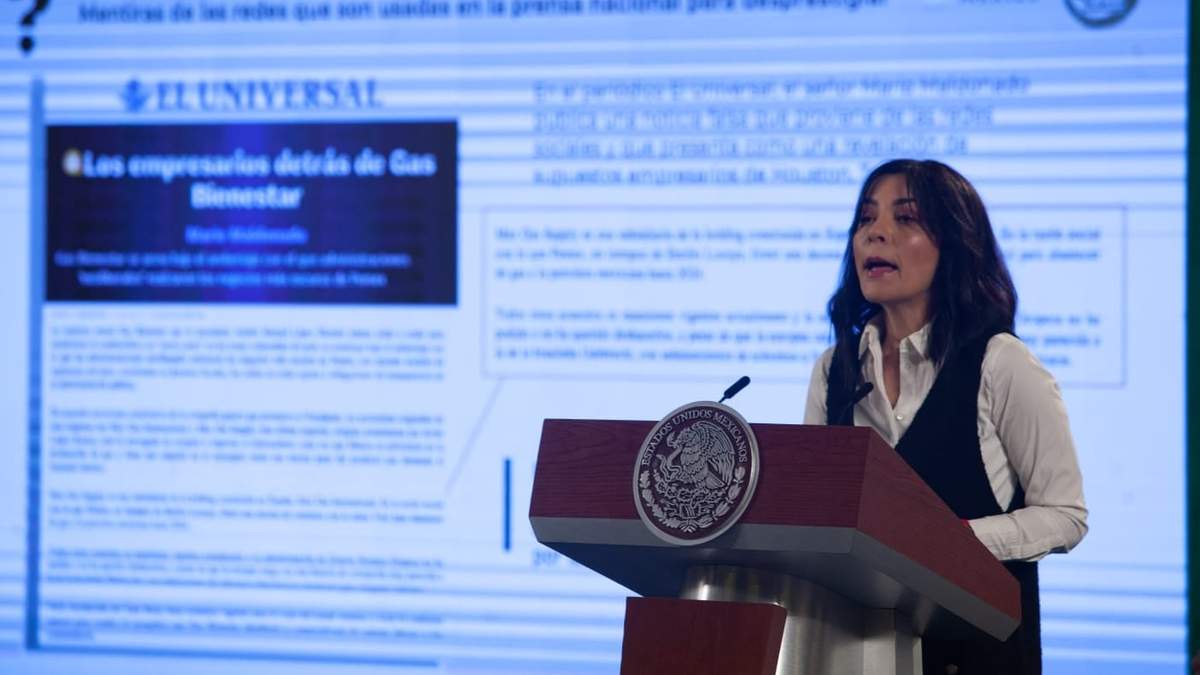La encargada de la sección “Quién es quién en las mentiras de la semana”, Ana Elizabeth García Vilchis