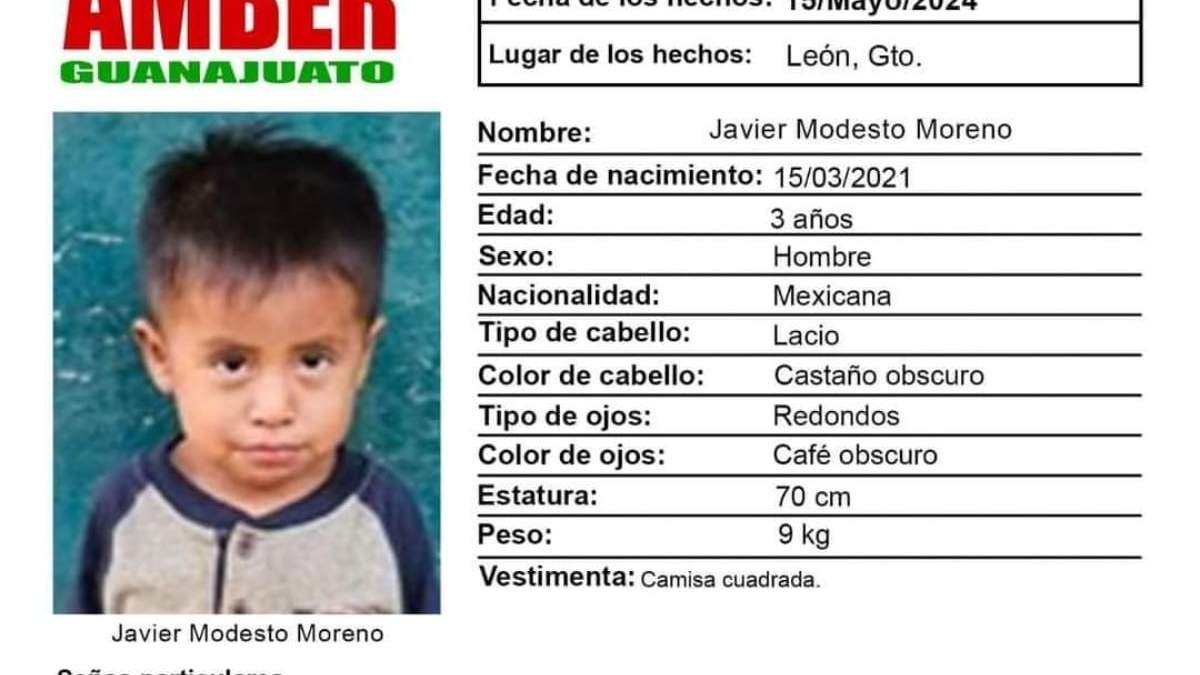La ficha de búsqueda de Javier Modesto Moreno