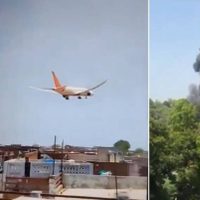 Se estrella un avión de Air India con 242 personas a bordo que iba rumbo a Londres (Videos)