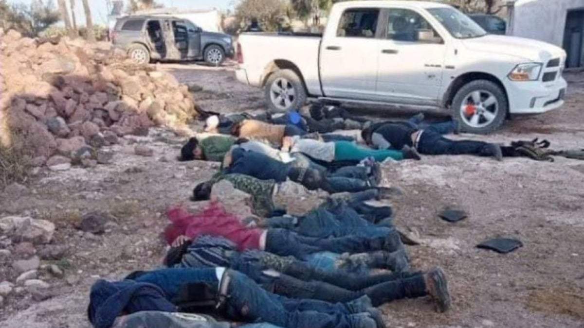 Los presuntos sicarios detenidos en Pinos, Zacatecas