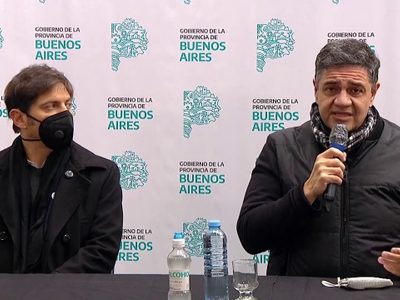 Axel Kicillof fue recibido por Jorge Macri en Vicente López tras semanas de tensión