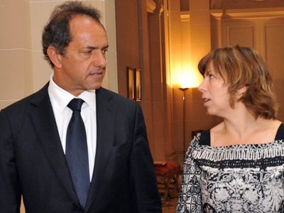 Daniel Scioli: "Silvina es una gran economista, con mucha sensibilidad”