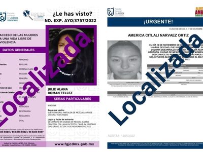 Localizan a Julie y América, adolescentes reportadas desaparecidas en la CDMX