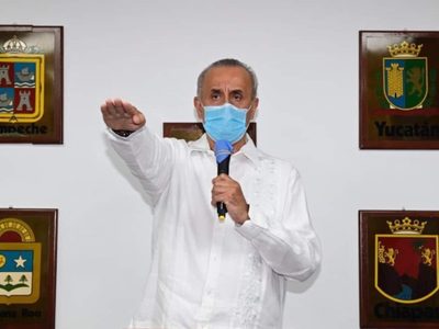 Hoy y mañana el gobernador de Tabasco es Carlos Manuel Merino Campos: Adán Augusto López