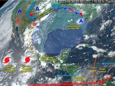 Municipios de Colima ya enfrentan los efectos del huracán “Beatriz”