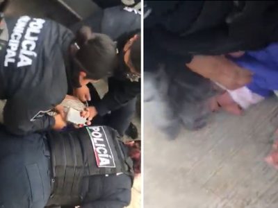 Policías de Pachuca someten con violencia a adultos mayores (Video)