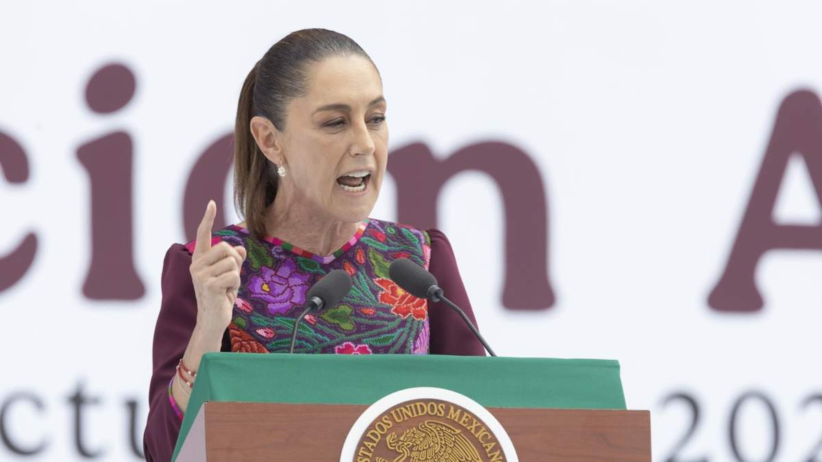 Claudia Sheinbaum Pardo en su discurso en el Zócalo