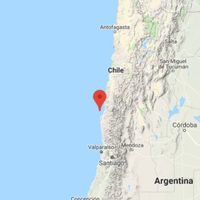 Reportan dos muertos por sismo magnitud 6.7 en las costas de Chile