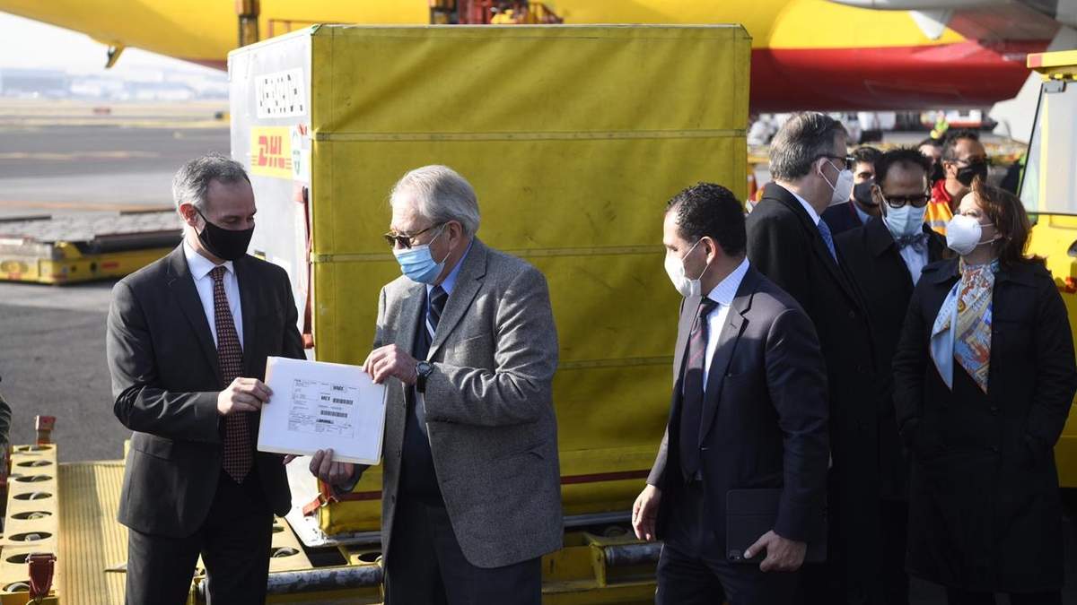 Recepción del lote de vacunas.