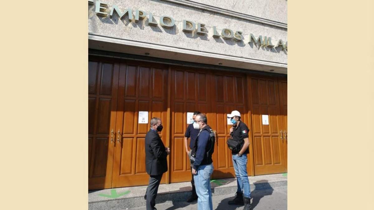 Funcionarios de la alcaldía Miguel Hidalgo desalojaron a los fieles