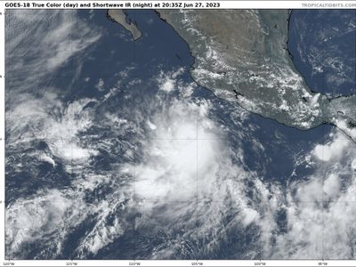 Tormenta tropical Adrián se forma en el Pacífico mexicano; prevén lluvias muy fuertes en 4 estados