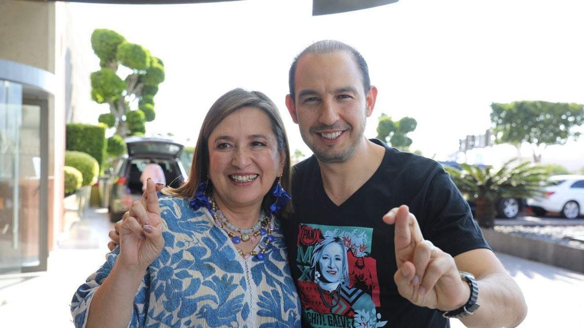 Xóchitl Gálvez y Marko Cortés