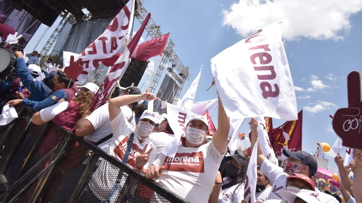 Simpatizantes de Morena