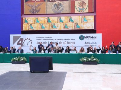 Reforma que reduce jornada laboral avanza en comisiones de la Cámara de Diputados
