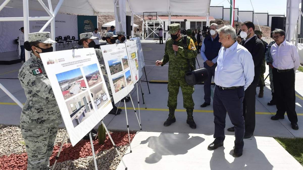 El presidente inauguró un cuartel de la Guardia Nacional en Jerez