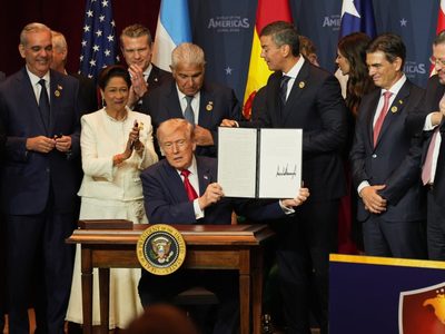 Trump presenta la coalición militar Escudo de las Américas con los líderes latinoamericanos afines