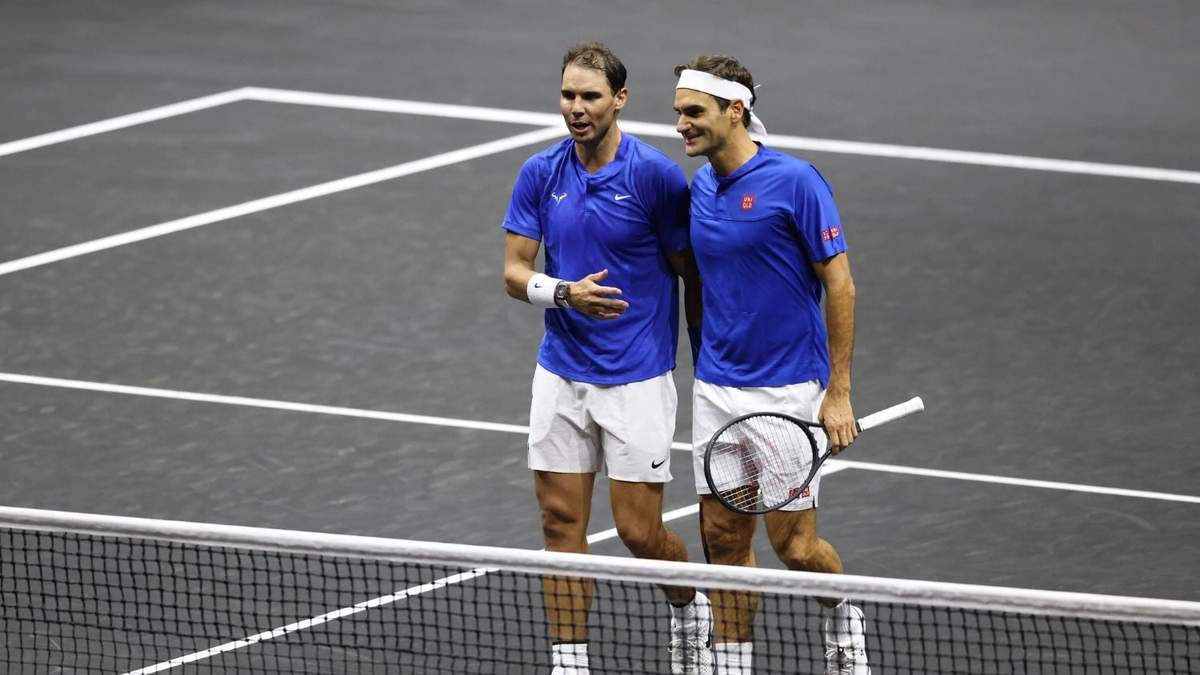 Rafael Nadal y Roger Federer. Fuente: (Twitter)