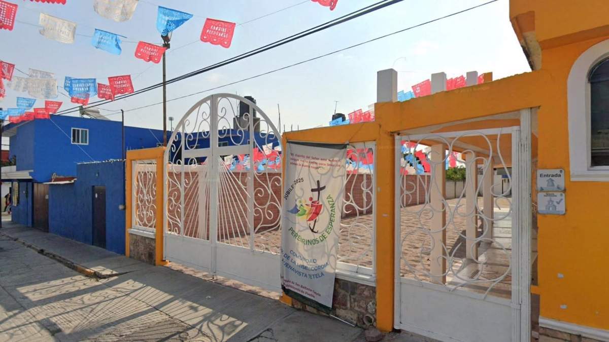 Templo del Señor de la Misericordia, en San Baltazar Tetela, Puebla, donde fue ejecutado un joven de 20 años mientras participaba en el mejoramiento de esa iglesia
