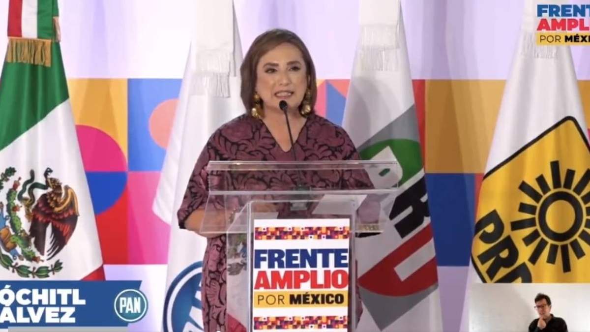 Xóchitl Gálvez, aspirante presidencial del Frente Amplio por México