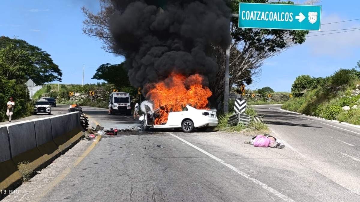 El militar fue atacado por honbres armados, perdió el control de su automóvil y se estrelló