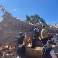 52° FIC: Construcción y destrucción de instalación monumental del Teatro Juárez