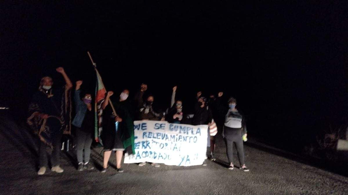 El reclamo de los Mapuches. Fuente: (Twitter)