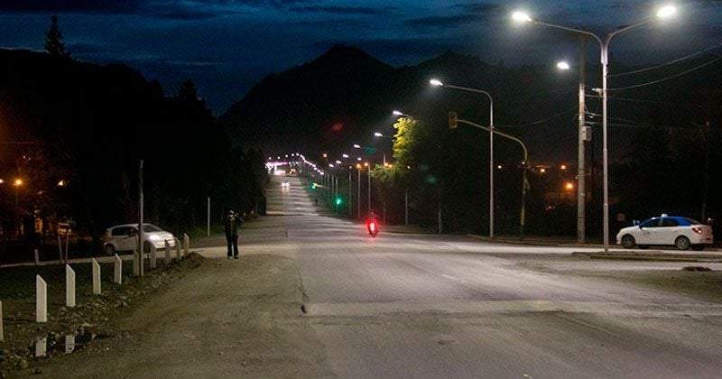 Control de la circulación en Bariloche. Fuente:(Twitter)
