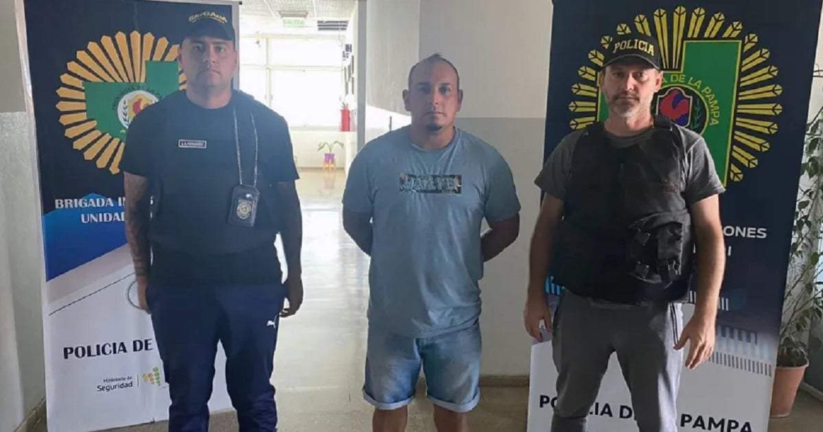 El hombre que fue acusado por atropellar a un joven en La Pampa. Fuente: (Policía de la Pampa)