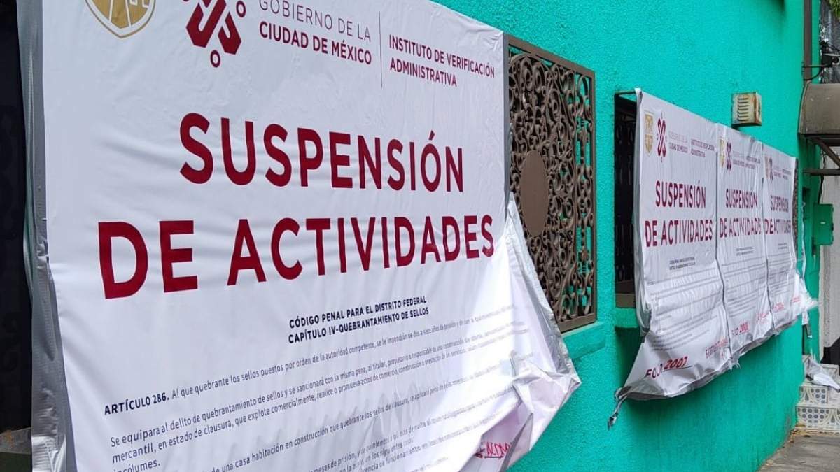 Suspensión de actividades