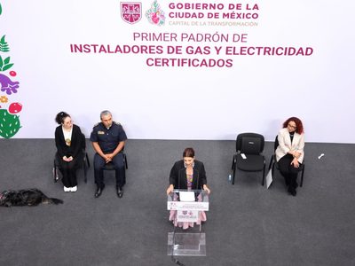 Brugada presenta padrón de instaladores certificados de gas y luz; se busca evitar incendios