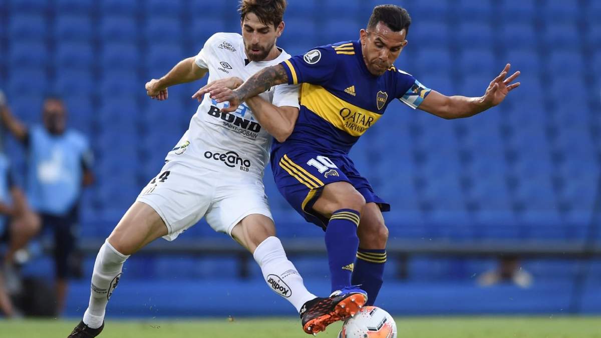 Boca vs. Santos. Fuente: (Instagram)