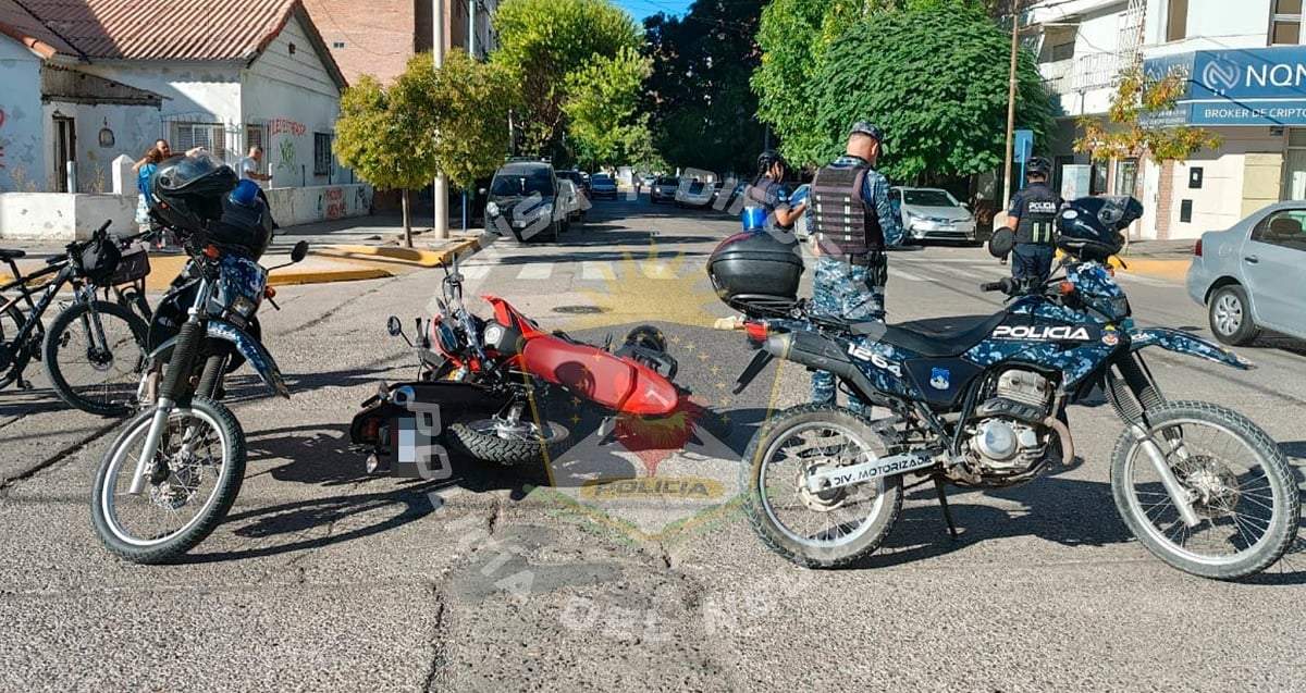 El episodio ocurrió a media mañana en Rivadavia y Mendoza. Fuente: (Policía de Neuquén)