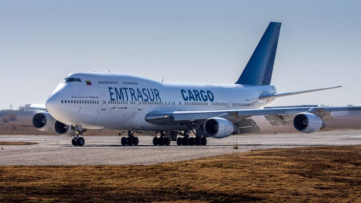 Avión de la compañía estatal venezolana Emtrasur