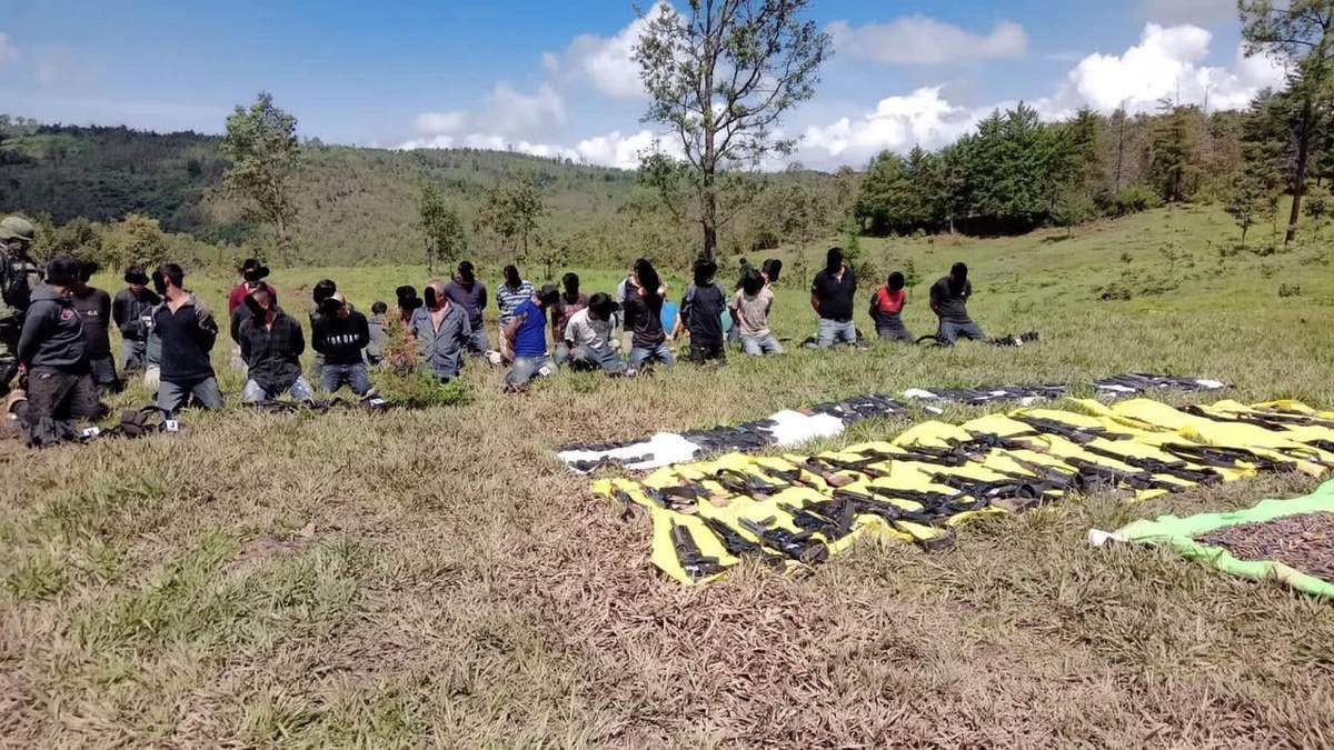 Parte de los detenidos en Michoacán