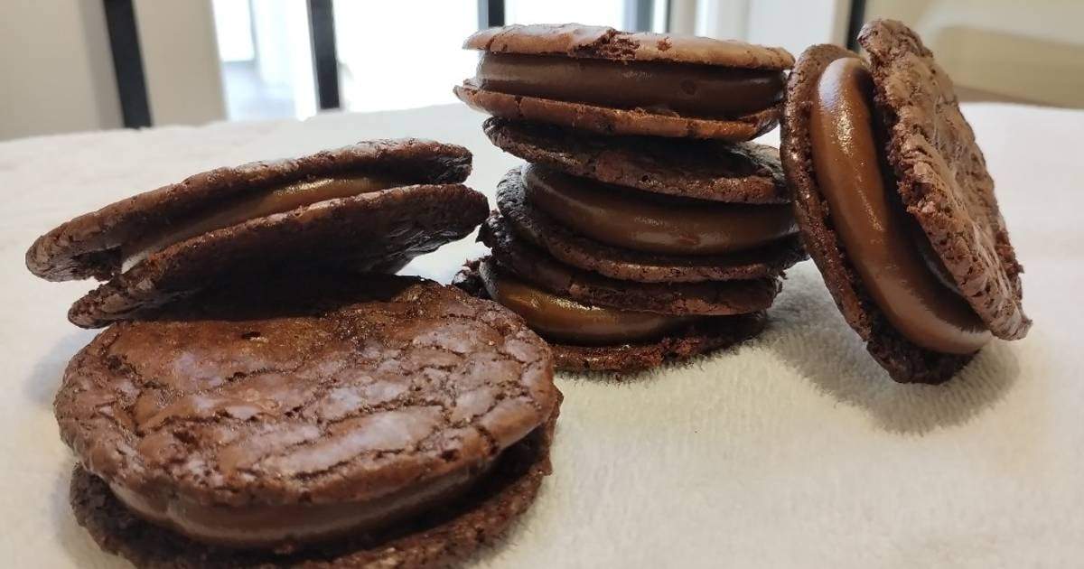 Alfajores de brownie. Fuente: (Instagram)
