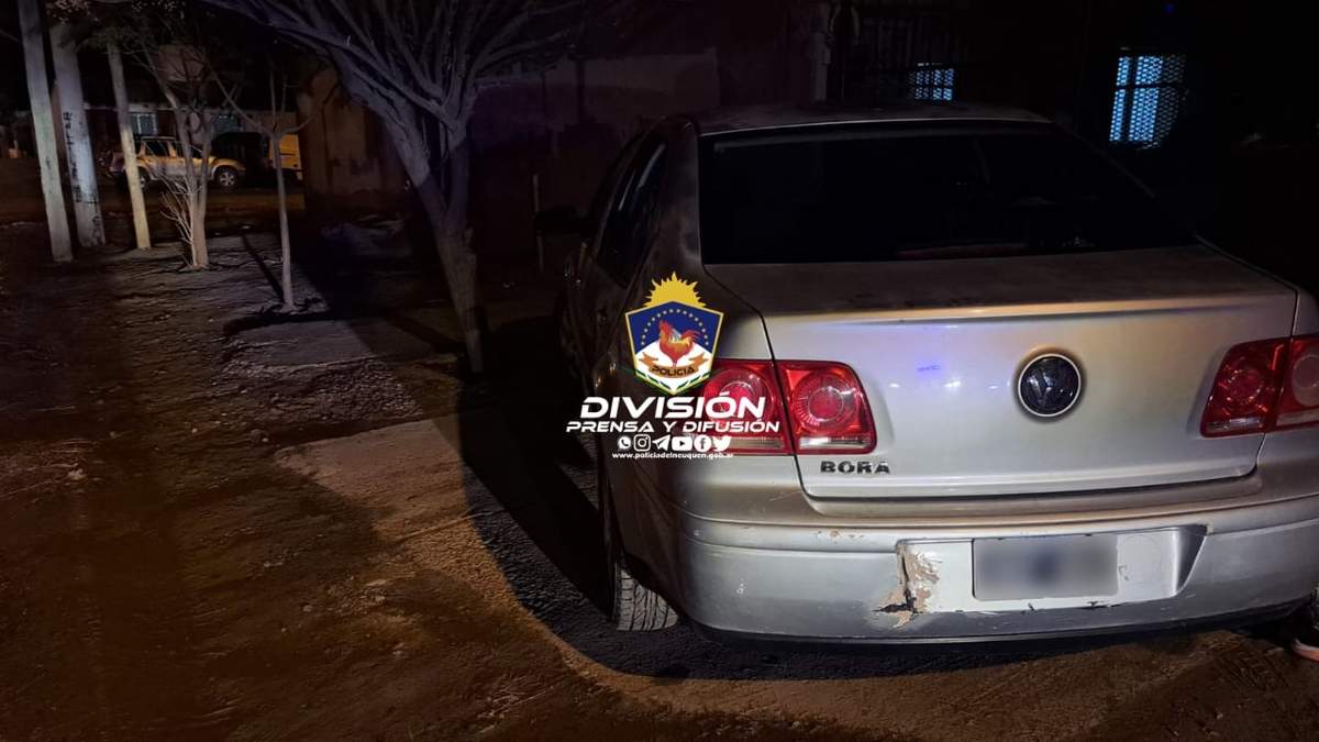 El vehículo que fue secuestrado. Fuente: (Policía de Neuquén)