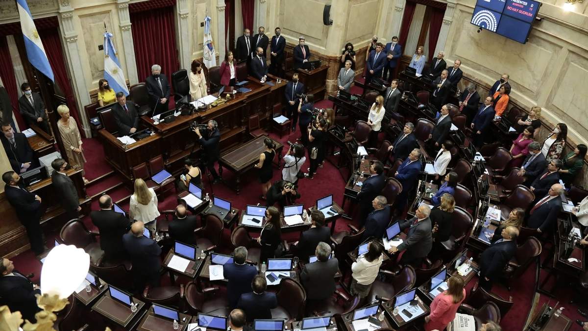 Pleno del Senado. Fuente: (Twitter)
