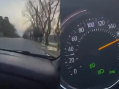 Dos mujeres se filmaron manejando a 180 km/h y lo compartieron en sus redes